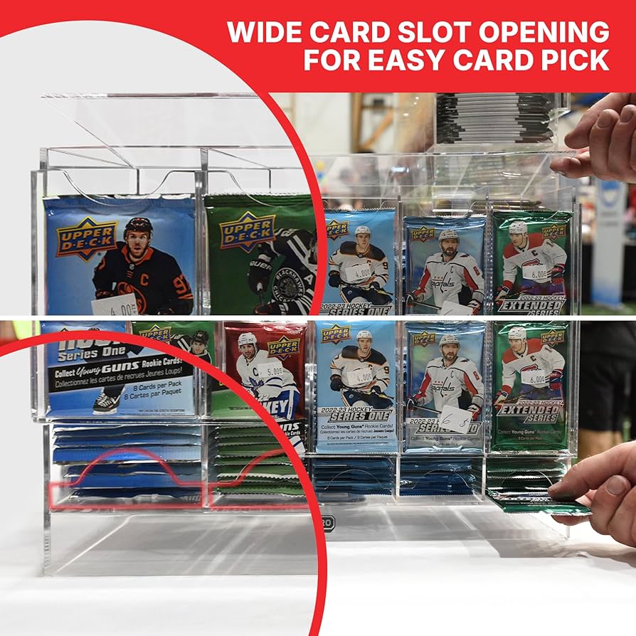 6-Slot Acrylic Booster Pack Dispenser - Image 4