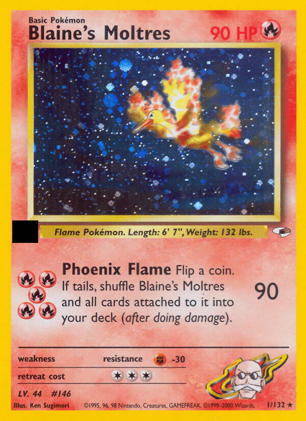 Blaine's Moltres - 1/132 - Holo Unlimited