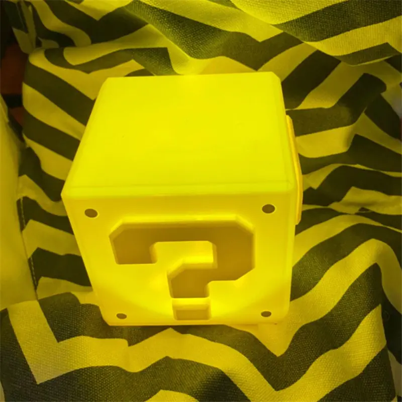 Mario "?" Cube Bedroom Bedside Lamp Home - Image 2