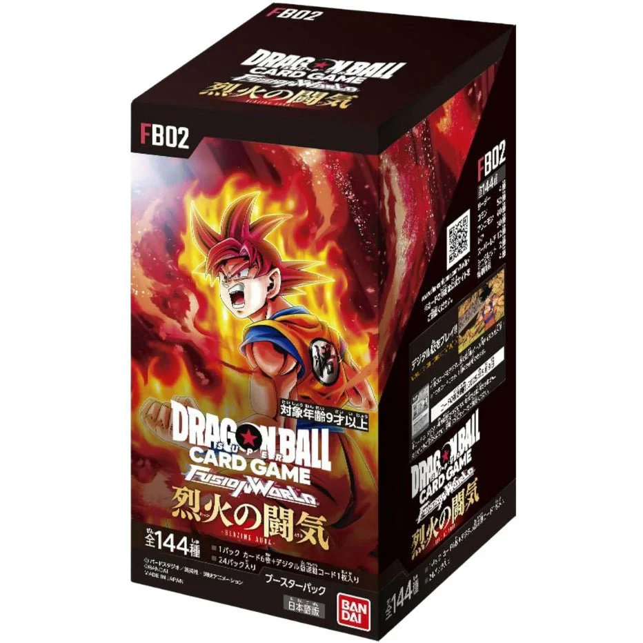 Dragon Ball Super Card Game Fusion World Booster BOX [FB02] Blazing Aura - Japanese