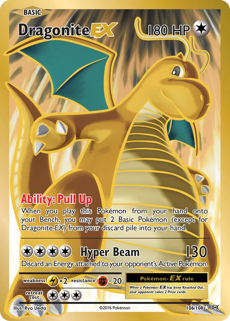 Dragonite EX (Full Art) (106/108) - XY Evolutions Holofoil