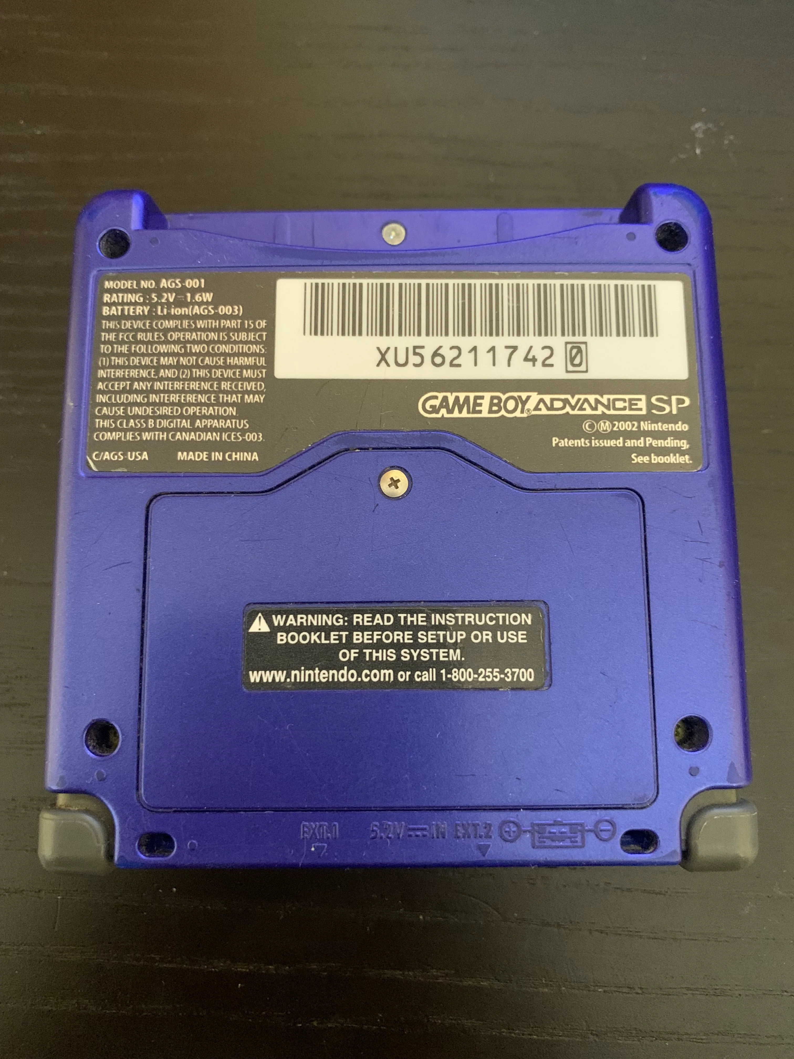 GameBoy Advance SP System Cobalt Blue w/Charger - AGS 001 - Image 4