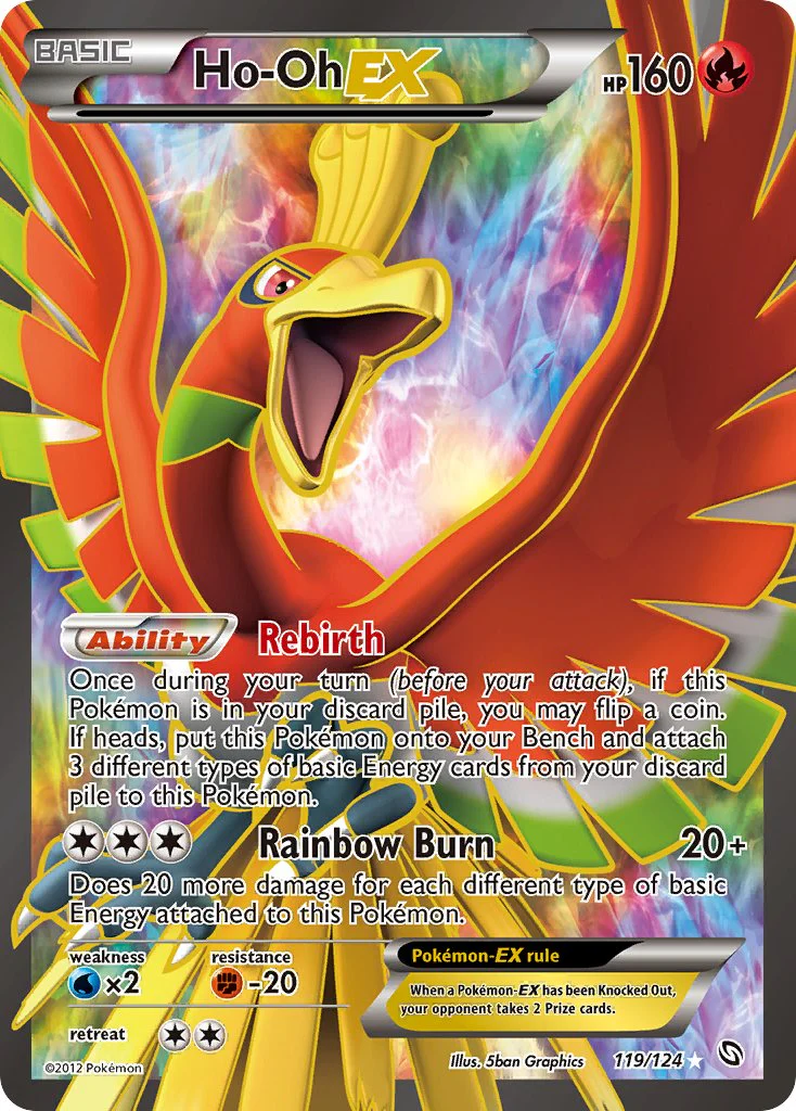 Ho-oh EX - 119/124 - Full Art Ultra Rare
