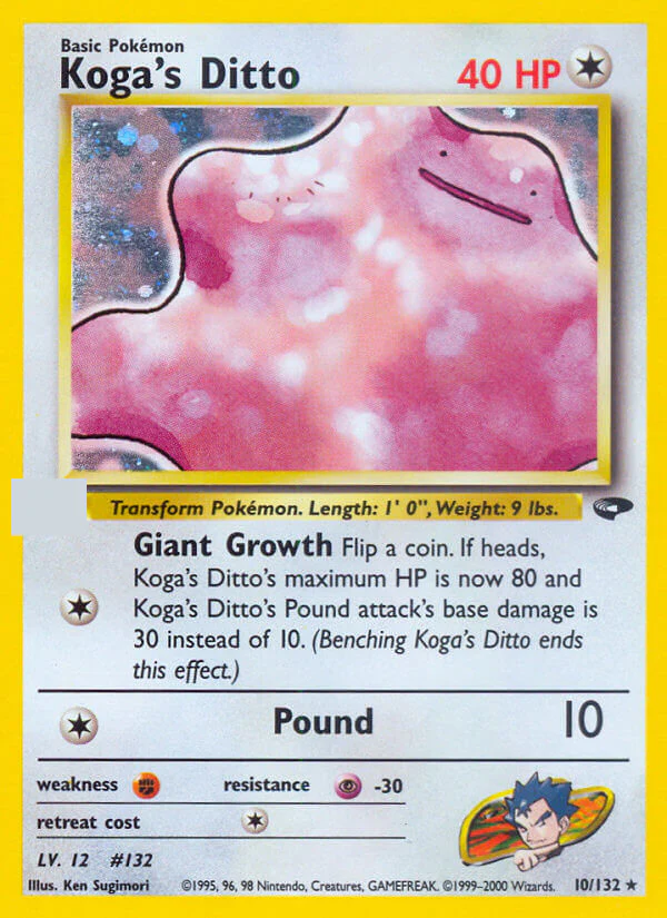 Koga's Ditto - 10/132 - Holo Unlimited