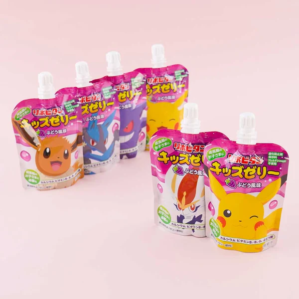 Lipovitan Pokémon Kids Jelly Grape Flavor 136g (Japan) - Image 3
