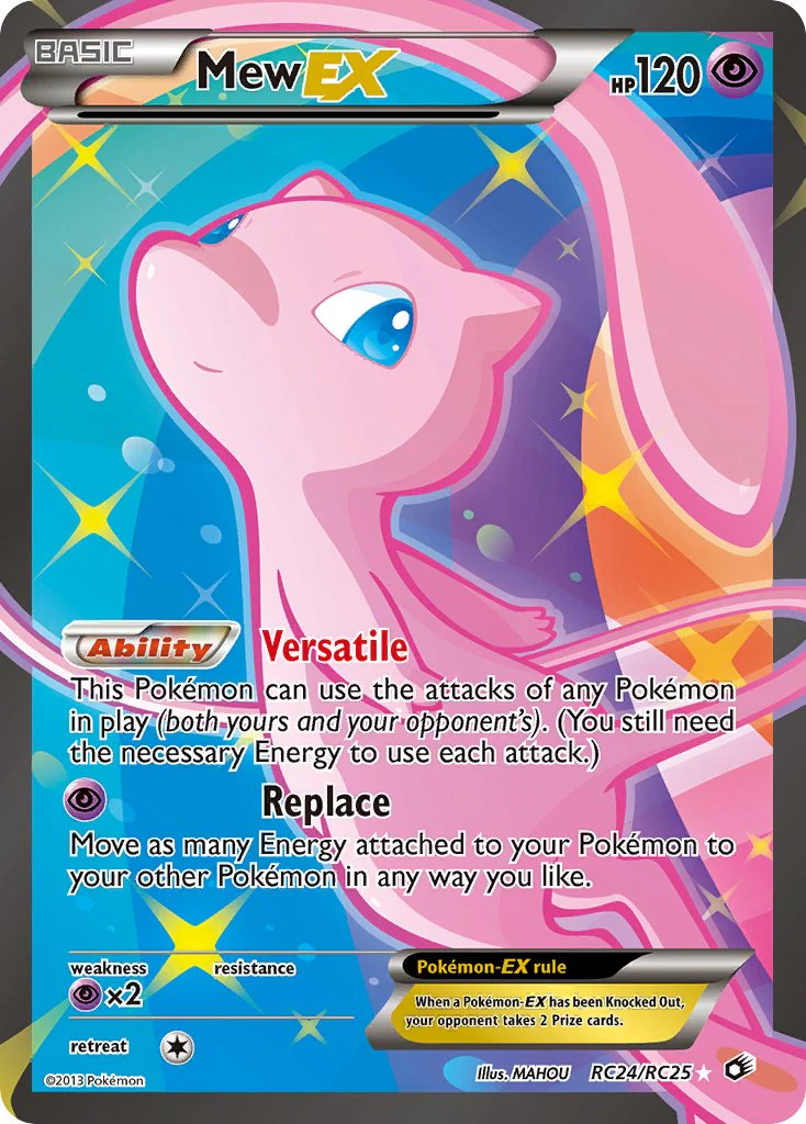 Mew EX RC24/RC25 - Pokémon Legendary Treasures Radiant Collection Holo