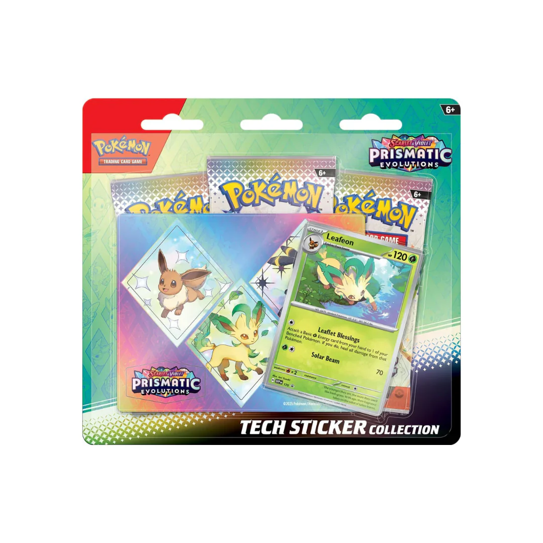 Pokemon Prismatic Evolutions Tech Sticker Collection (Pre-Order) - Image 3