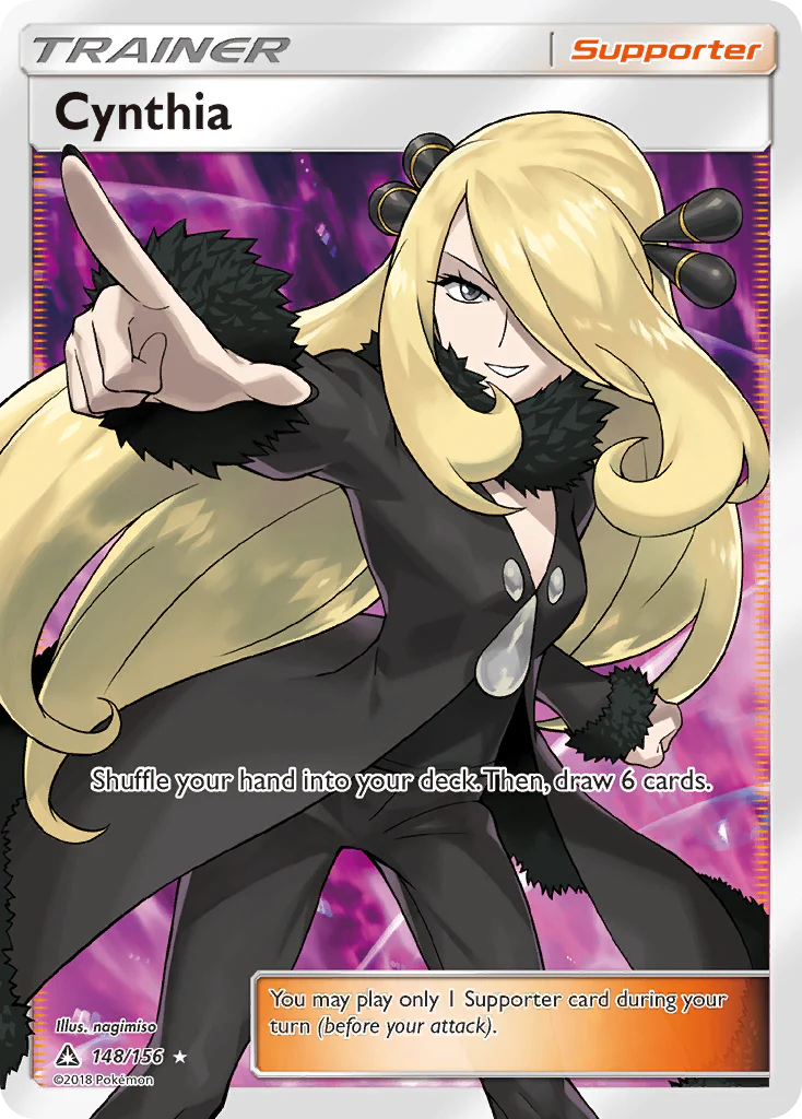 Pokemon Ultra Prism - Cynthia 148/156 - Full Art Trainer