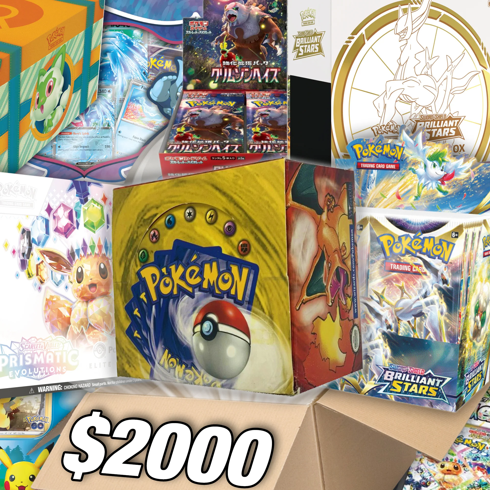 The Pokemon Card $1000 Box! - Assorted Pokémon Trading Cards - Image 3