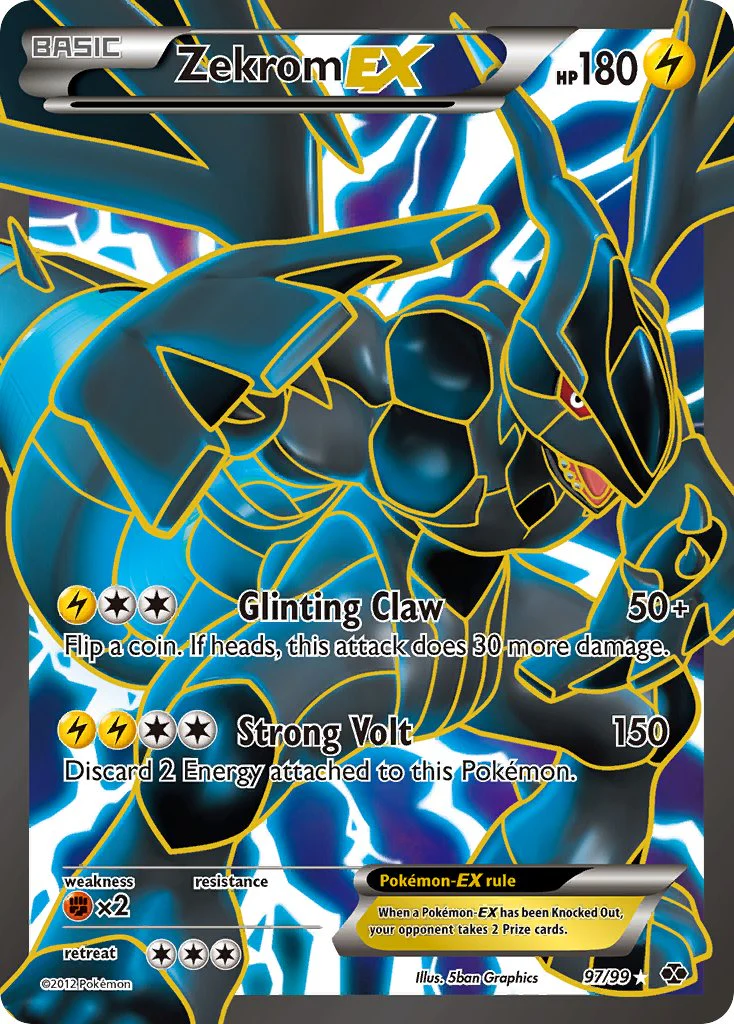 Zekrom EX - 97/99 - Full Art Ultra Rare